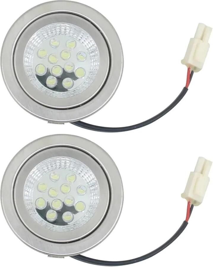 Afzuigkap Lampen Keukenlampen Vervanging Koken Verlichten Energiebesparend 3 Watt 24 Volt Zilver