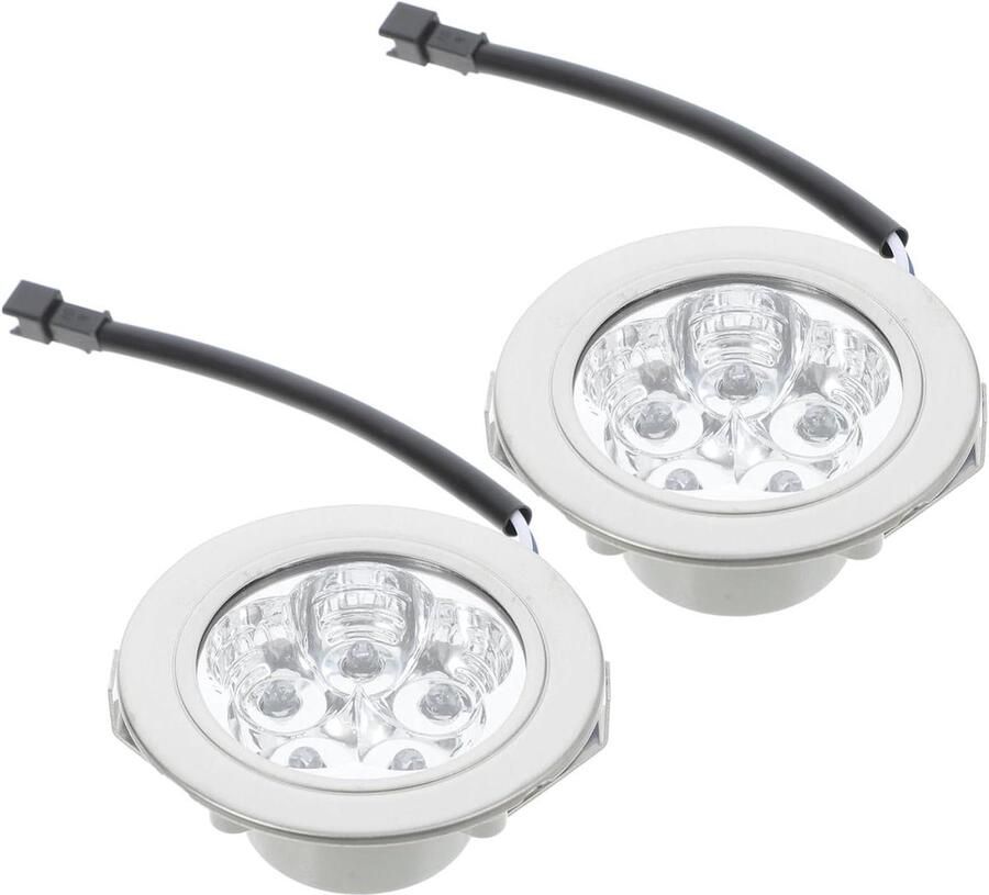 Afzuigkap Lampen Keukenverlichting Set Koken Verlichten Energiezuinig LED 7 cm Zilver