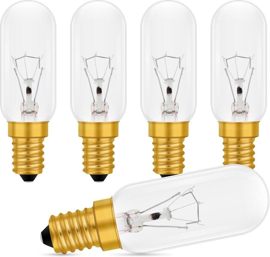 Afzuigkap Lampjes Kleine Gloeilampen Keukenverlichting Dimbaar 0-100% 5 Stuks Warm Wit