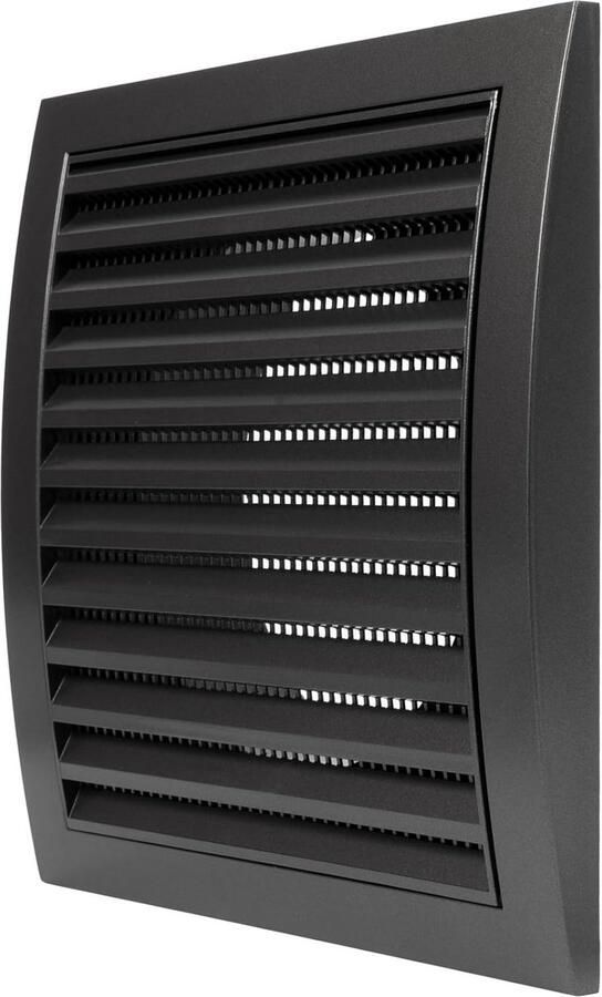 Afzuigkap met Flap Ventilatierooster Deksel Luchtstroom Regelen Ingebouwde Gaasbescherming 125 mm 5 Inch Antraciet