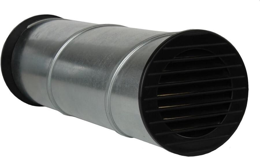 Afzuigkap Muurdoorvoer Ventilatie Set Muur Ventilatie Insectenwerend Rooster Ø 80 mm Zwart
