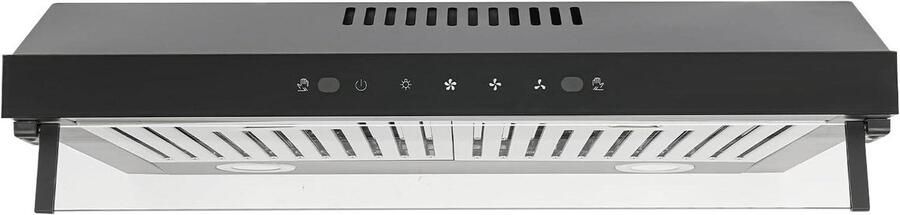 Afzuigkap Onderbouw Keukenventilator Convectiekap Frisse Keukenlucht Smart Touch Bediening 598 x 335 x 14 cm - Foto 1
