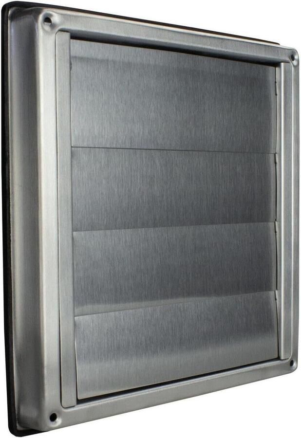 Afzuigkap Rooster Ventilatie Roostertje Lucht Afvoeren Zuurbestendig RVS Ø 125 mm Zilverkleurig