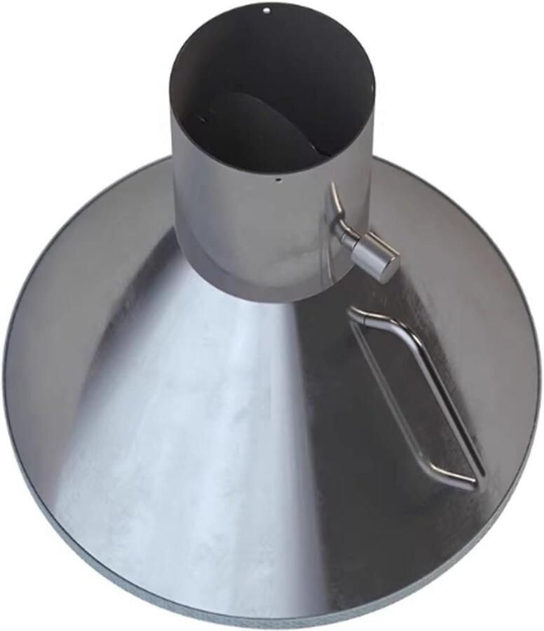 Afzuigkap RVS Industriële afzuiging Werkplaats ontluchten Aanpasbaar ontwerp 110mm 160mm 200mm Zilver - Foto 1
