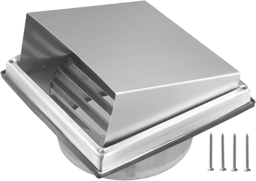 Afzuigkap Ventilatie Droger Ventilator Luchtstroom Beheren Vogelbescherming Gaas 125 mm Zilver