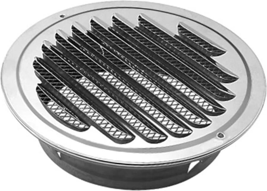 Afzuigkap Ventilatie Roosters Muur Ventilatiekap Luchtstroom Reguleren Eenvoudige Installatie 100 mm Zilver