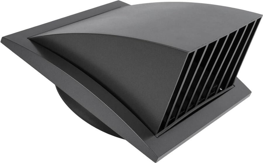 Afzuigkap Ventilatie Ventilatiekap Afzuiging Lucht Afvoeren Met Terugslagklep Ø150 mm Antraciet