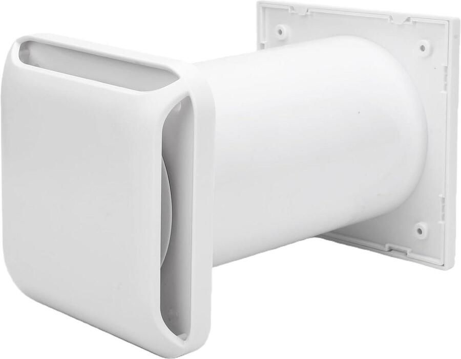 Afzuigkap Ventilatierooster Wandafvoer Buis Ventilatie Verbeteren Weerbestendig Lamellenontwerp 10 Cm Verstelbaar Wit