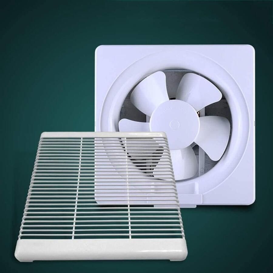 Afzuigkap Ventilator Afzuigventilator Keuken Ventilatie en Ontvochtiging Stil Ontwerp 250 mm Wit