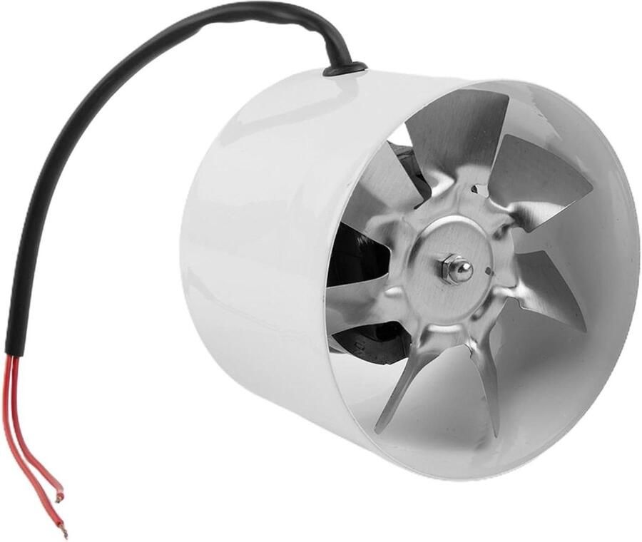 Afzuigkap Ventilator Inline Ventilator Rookafzuiger Keuken Ventileren Stille Werking 150 mm Wit