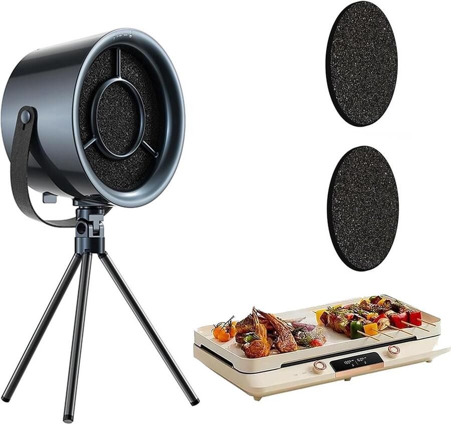 Afzuigkap Ventilator Koken Binnen Drie Snelheden Compact Ontwerp Zwart