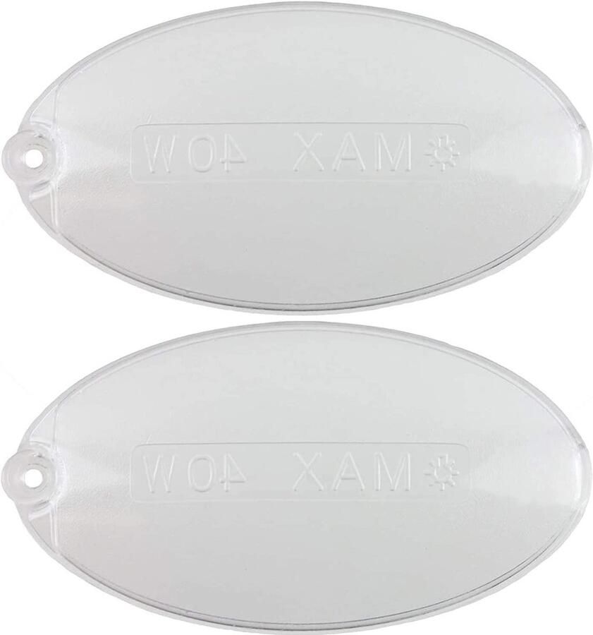 Afzuigkap Verlichting Diffuser Lens Keuken Verfraaien Ovalen Vorm 100 x 52mm Zwart