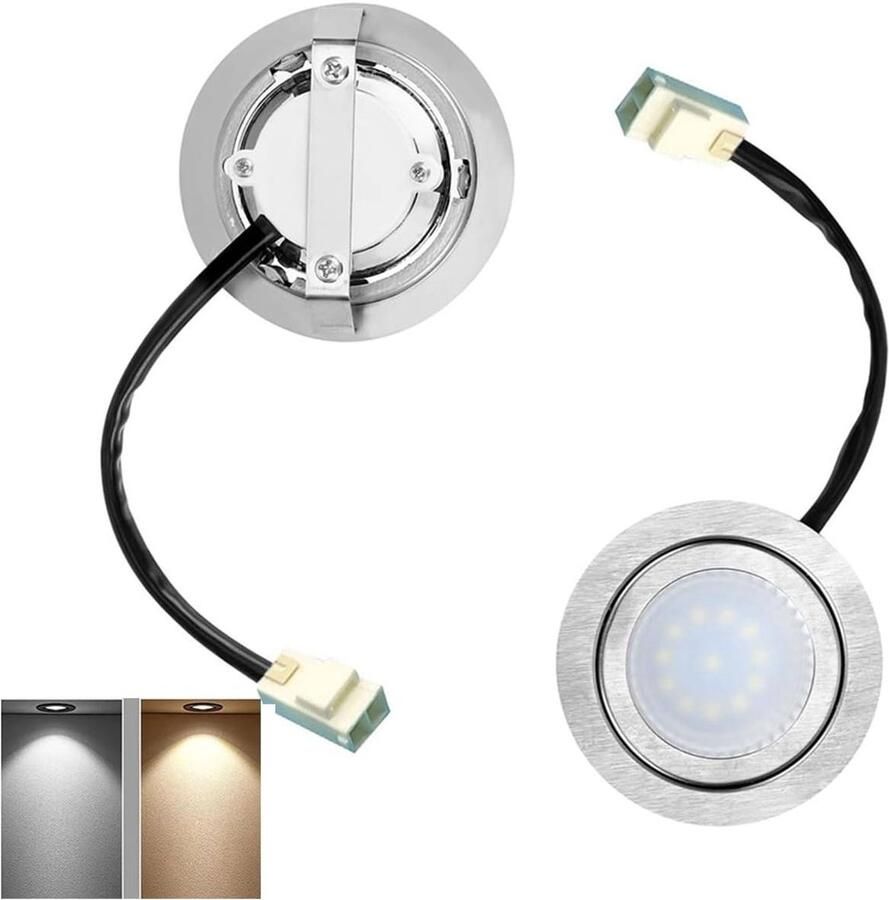 Afzuigkap Verlichting Keukenlamp LED Koken Verlichten Energiezuinig 1.5W 2 stuks 6.8cm Warm Wit