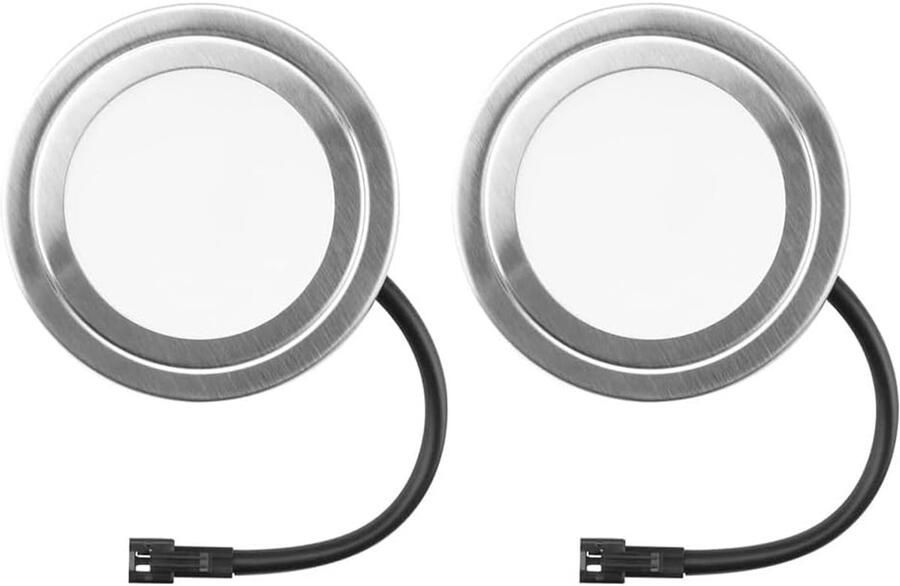 Afzuigkap Verlichting Kookplaat Lamp Keukenverlichting Energiezuinig LED 2 Stuks Zilver