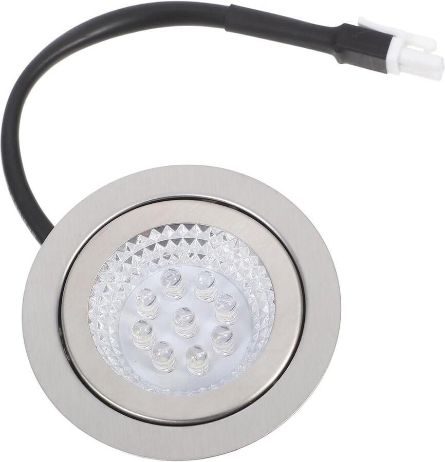 Afzuigkap Verlichting Lamp Vervanging Koken Verlichten Modern Rond Design 6.8x6.8x1.8CM Zilver