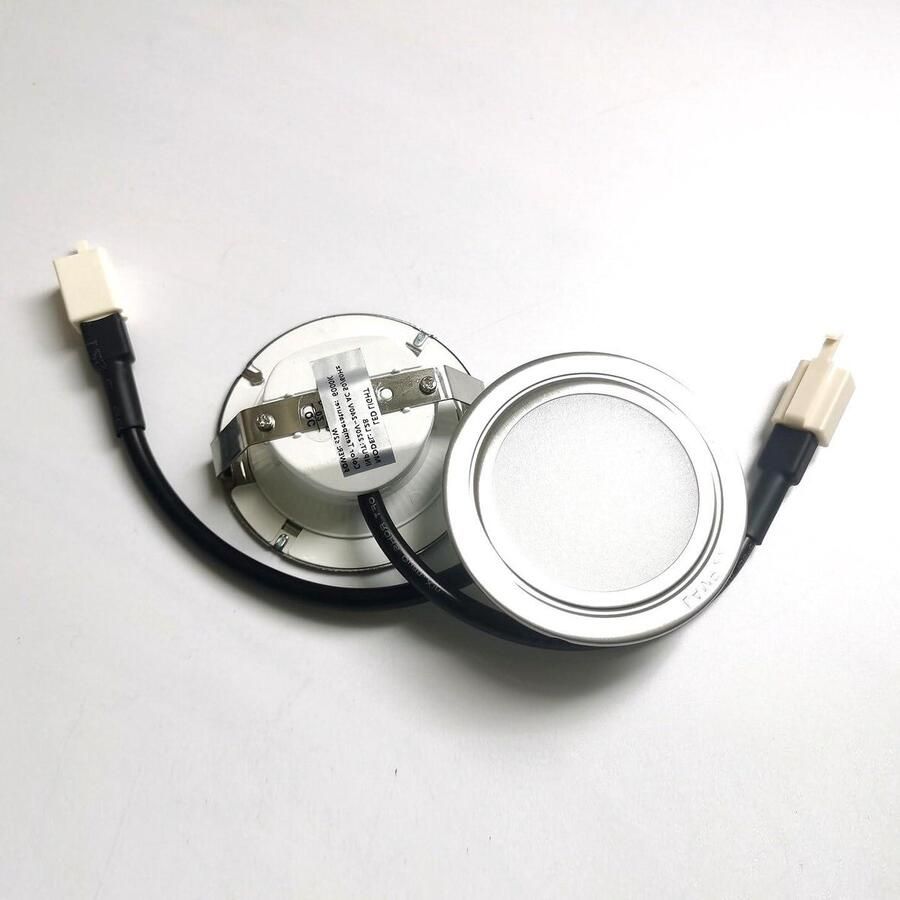 Afzuigkap Verlichting LED Lamp Keuken Verlichten Koel Wit Licht 68mm Diameter Zilver