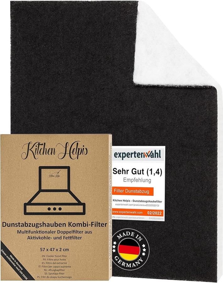 Afzuigkapfilter 1 stuk 56 9 x 54 1 cm Combinatiefilter voor Vet- en Koolstoffilter Voor Afzuigkappen