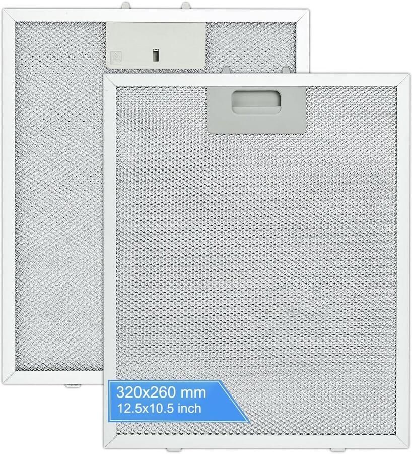 Afzuigkapfilter Aluminium 320 x 260 mm Universeel Vetfilter voor Afzuigkappen
