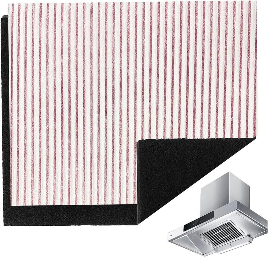Afzuigkapfilter Wit 47 x 57 cm Actieve Koolstof en Vetfilter Universeel Voor Afzuigkappen
