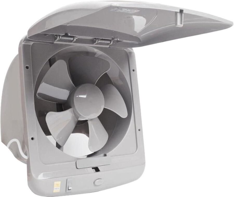 Afzuigventilator Keuken Ventilator met deksel Lucht Afvoeren Stil en Krachtig 10 Inch Wit - Foto 1