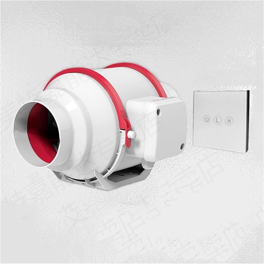 Afzuigventilator Keukenventilator Geuren Verwijderen Twee Snelheden 4 Inch Rood