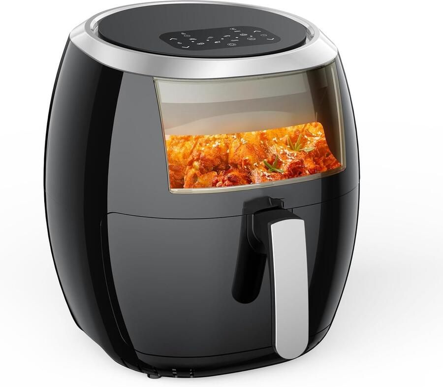 Air Fryer 8L XL 1800 W multifunctioneel 8 automatische programma's zwart