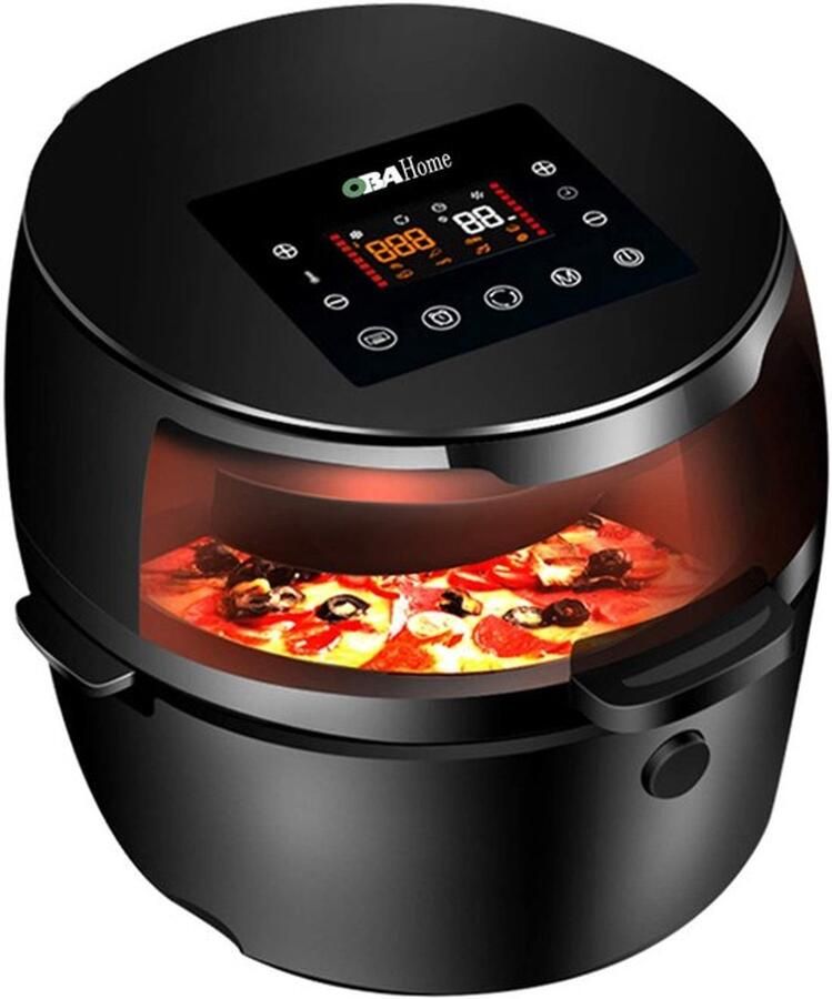 Airfritteuse 8 liter met draaisysteem zonder olie digitaal led-display acht modi touchscreen 1500 W
