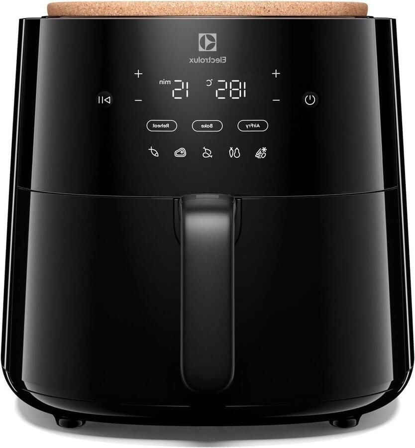 Airfryer 5 Liter Heteluchtfriteuse Frituurpan Gezond Frituren Compact Design 5 Liter Zwart