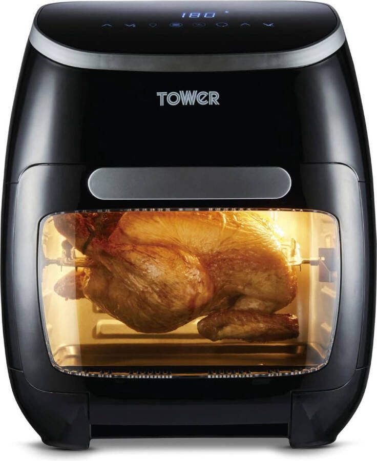 Digitale Airfryer Xpress Pro Vetvrij & Olievrij Hetelucht Friteuse 11L 2000W Oven met Snelle Luchtcirculatie Timer Zwart