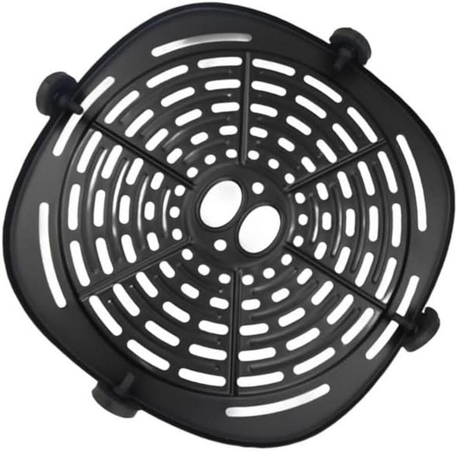 Airfryer Accessoires Crisper Plate Grillplaat Bakplaat 18x18 cm met Hoekbeschermers