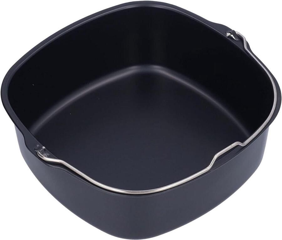 Airfryer Accessoires Pannen voor Cake en Pizza Stalen Bakpan voor Air Fryer Geschikt voor modellen HD9925 HD9860 en HD9905 Diameter 22cm