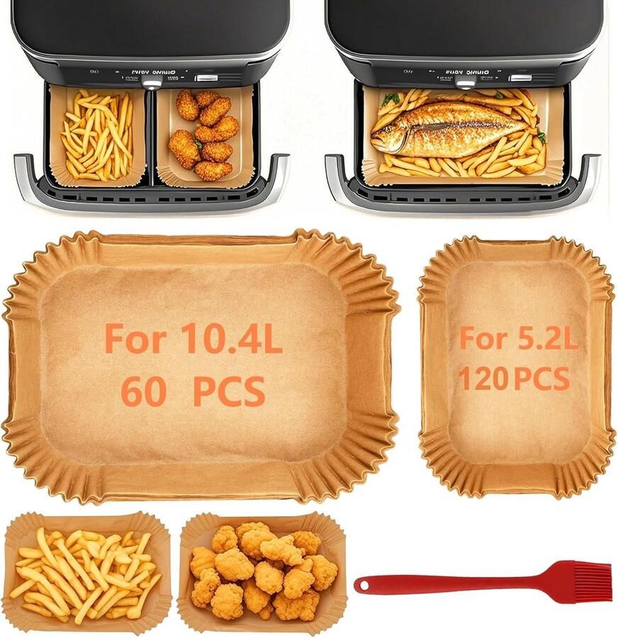 Airfryer Accessoires Siliconen Bakje Bakpapier Bakvorm