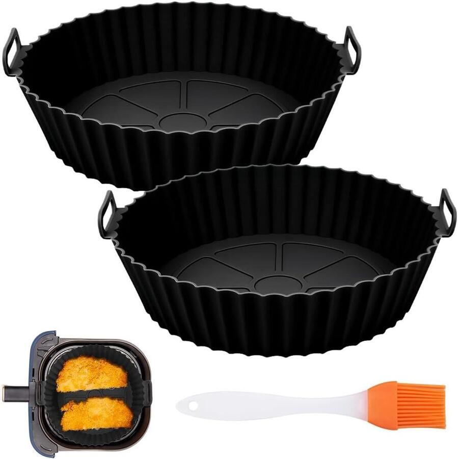 Airfryer Accessoires Siliconen Bakje Bakpapier Efficiënt bakken