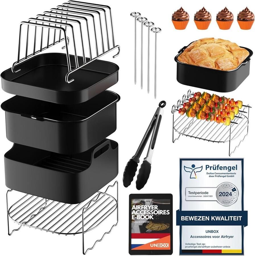Airfryer Accessoires Siliconen Bakje Bakpapier Koken