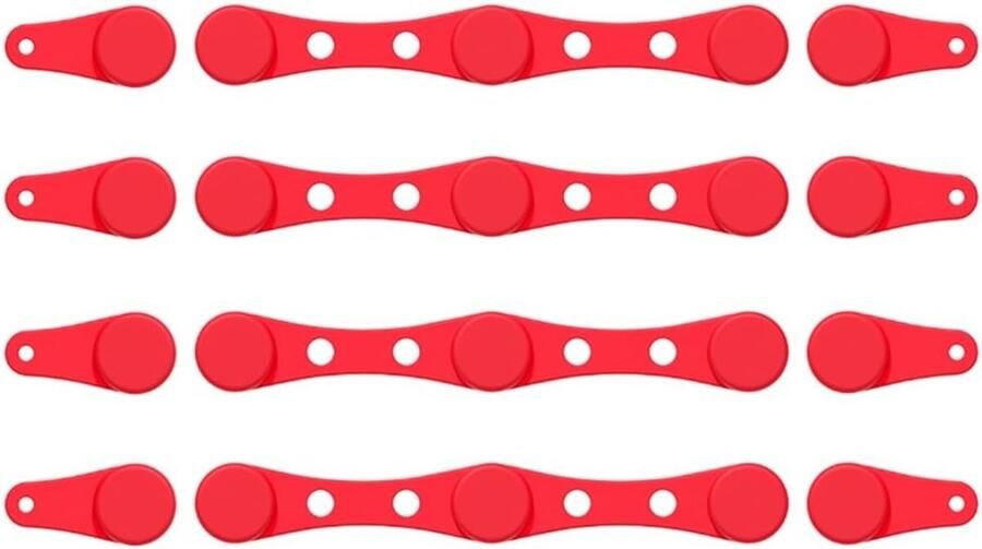 Airfryer Accessoires Siliconen Clips Veilig Bakken Magnetische Fixatie 4 Sets Rood