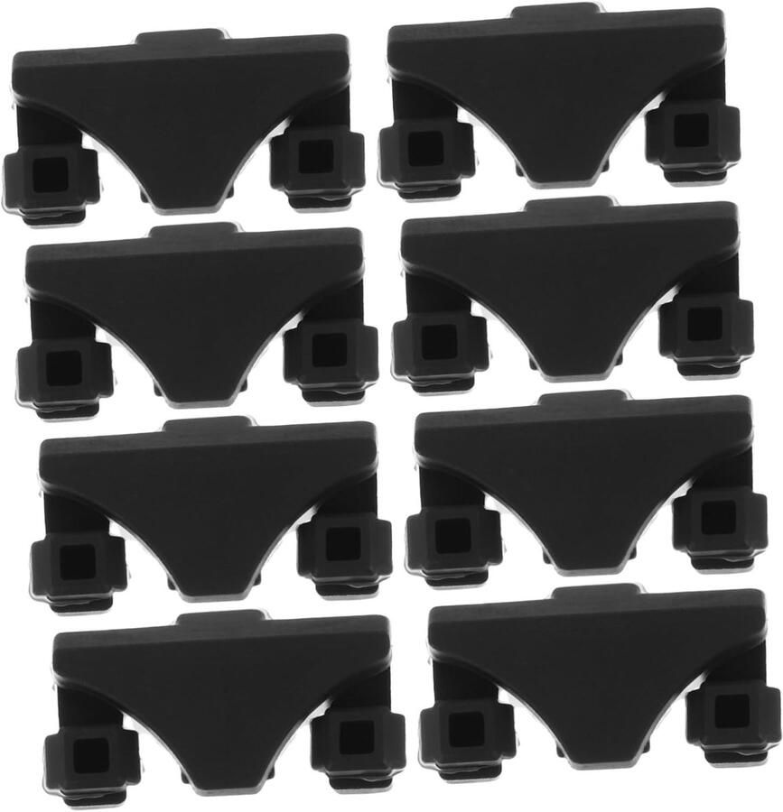 Airfryer Accessoires Vervangende Onderdelen Bescherming Airfryer Universele Pasvorm 8 Stuks Zwart