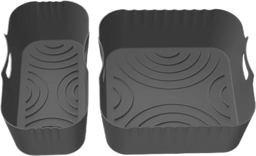 Airfryer Bakje Siliconen Mandje Koken en Bakken Herbruikbaar Anti-aanbak 24 x 176 cm Grijs