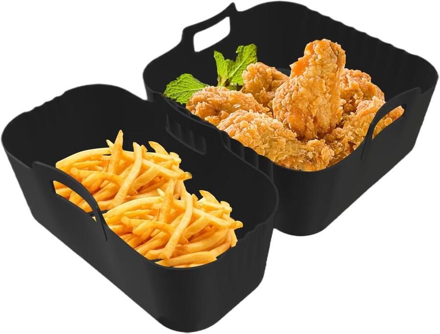 Herbruikbare Airfryer Bakjes Siliconen Liners Veilig Koken Anti Aanbak 24 x 176 cm