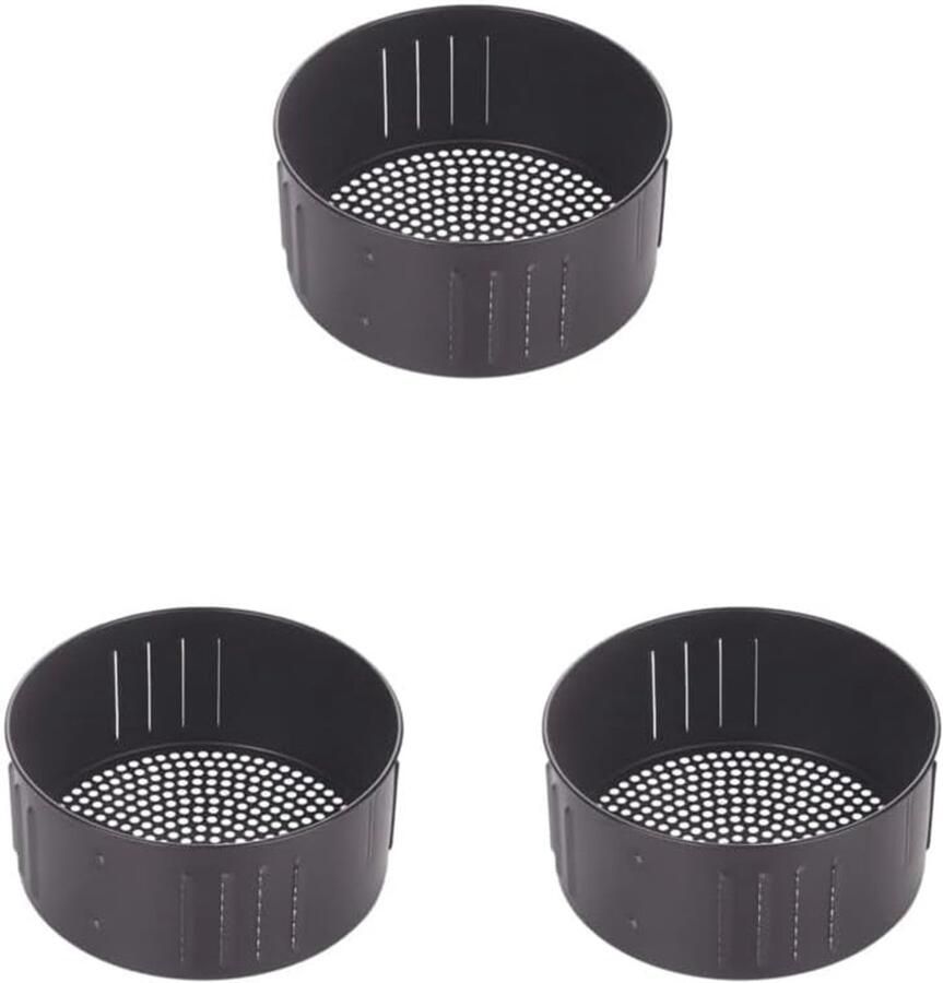 Airfryer Bakmand Set Broodpan Bakplaat Bakken Brood Cake Anti-aanbaklaag Gietijzer 21x10 cm Zwart