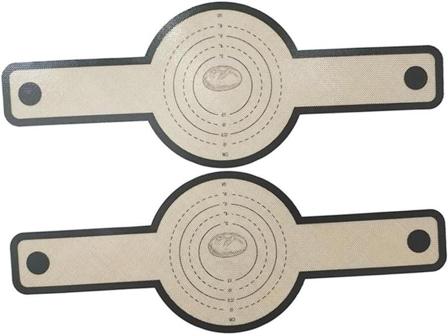 Airfryer Bakmat Bakplaat Mat Brood Bakken Antiaanbak Materiaal 55.5 x 21 cm Afgebeeld