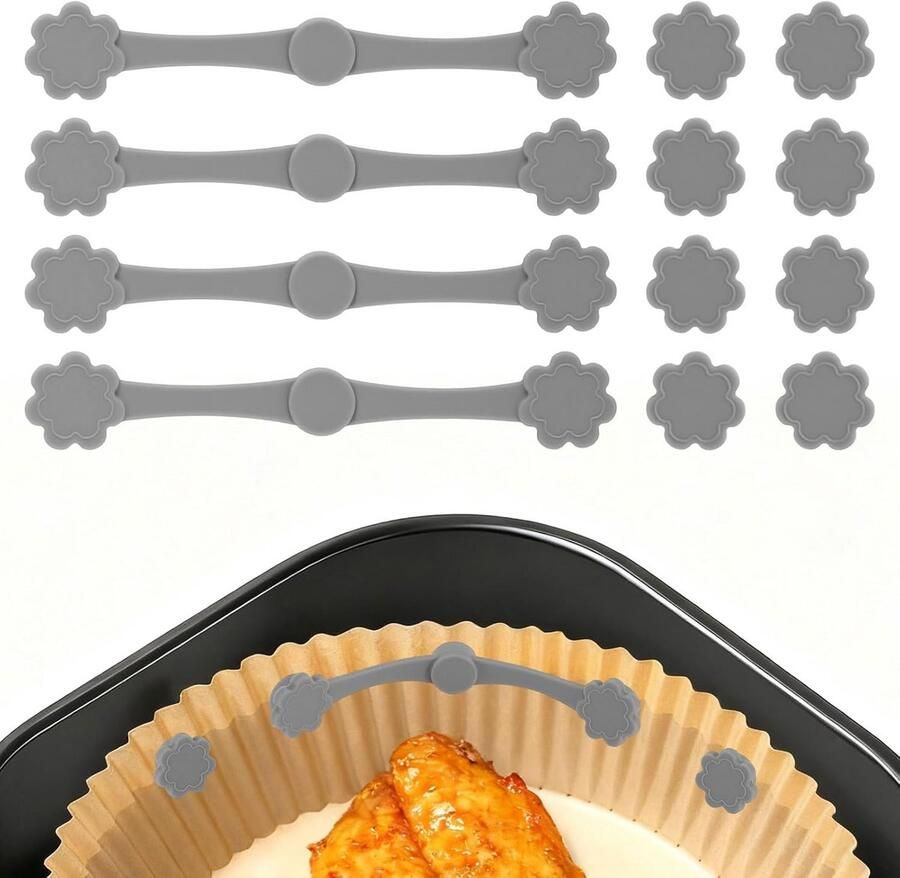 Set van 12 Magnetische Clips voor Bakpapier in Airfryer