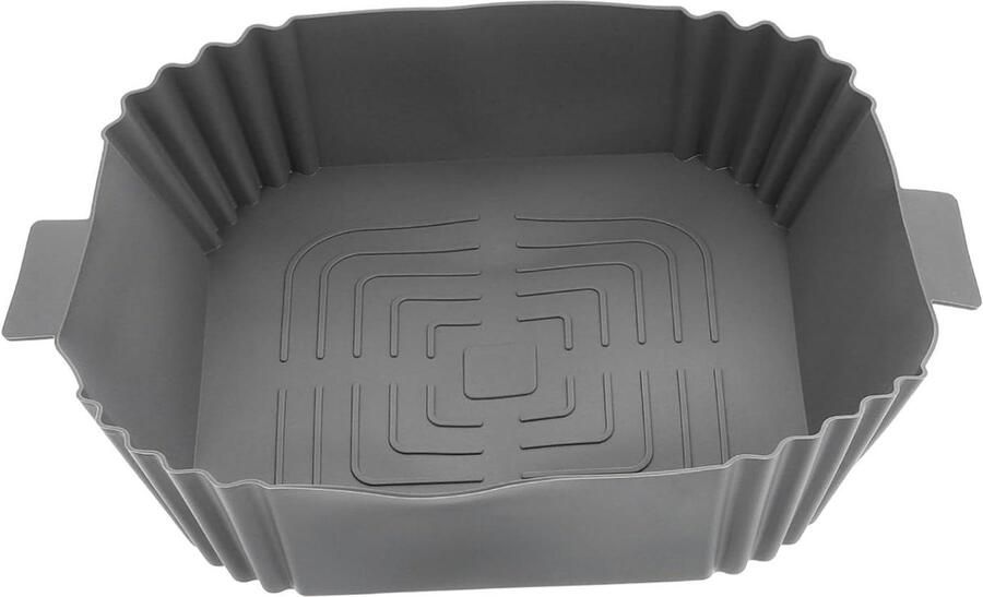 Airfryer Bakplaat Siliconen Pad Schoon Bakken Antiaanbaklaag 24x19.5x5 cm Grijs