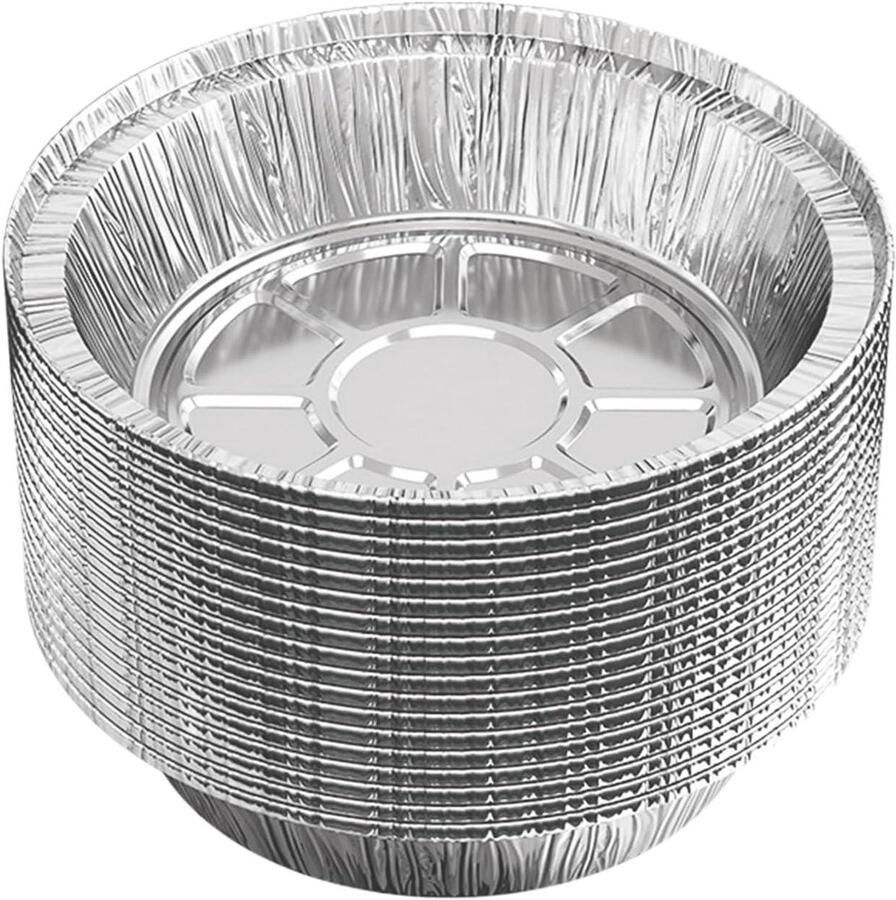 Airfryer Bakvellen Folie Bakjes Gemakkelijk Koken Oliebestendig 50 Stuks Aluminium