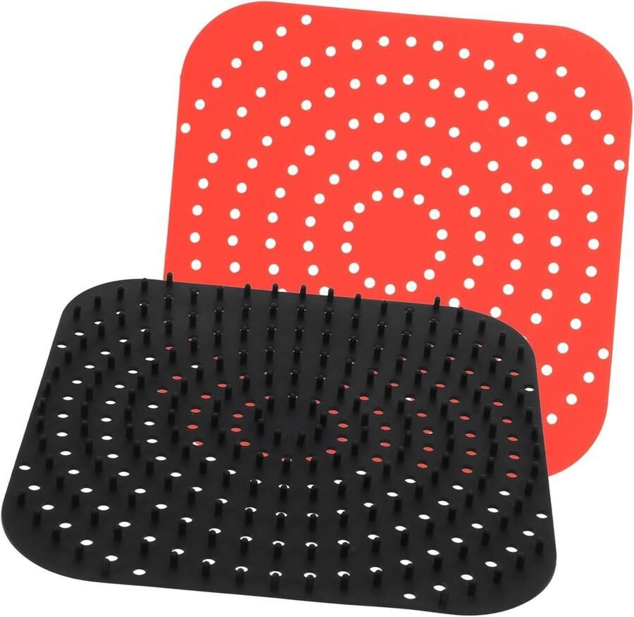 Airfryer Bakvorm Bakmat Set Gemakkelijk Bakken Herbruikbaar Siliconen 21.5 cm Assorti