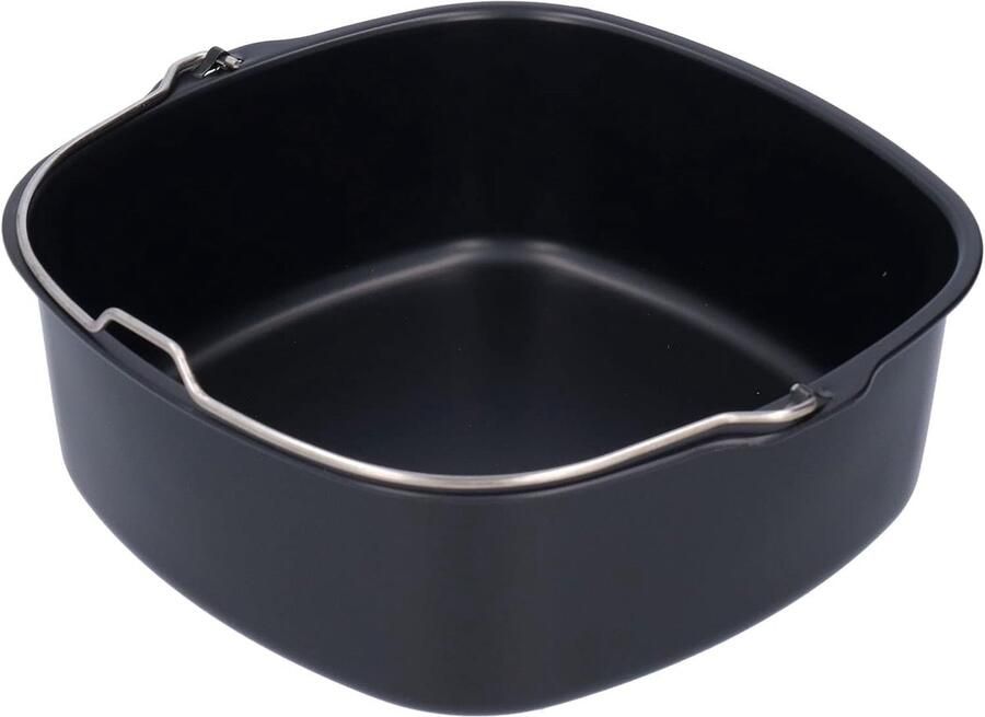 Airfryer Bakvorm ovenschaal voor heteluchtfriteuse friteuse taartvorm taartvat met antiaanbaklaag voor HD9925 HD9860 HD9905 01 heteluchtfriteuse bakaccessoires (18 cm)