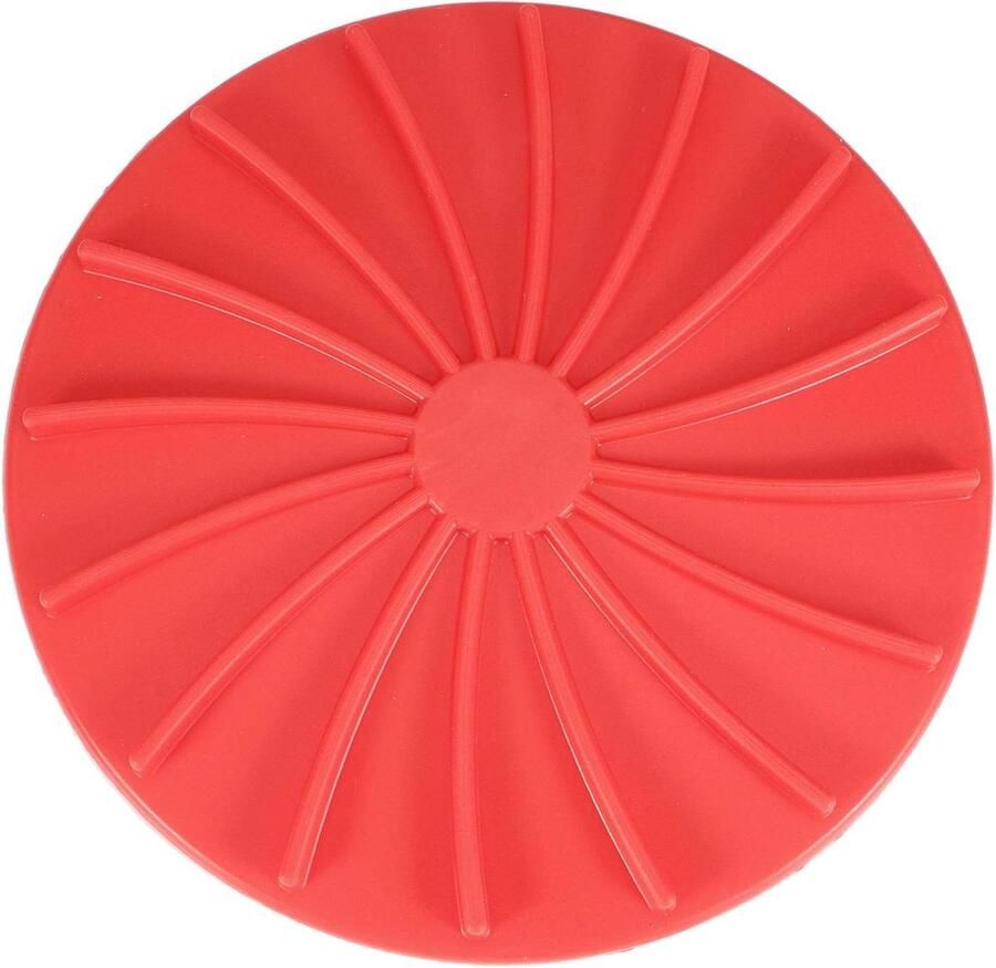Airfryer Bakvorm Silicone Mand Gezond Koken Extra Dikke Wand 19 cm Rond Rood