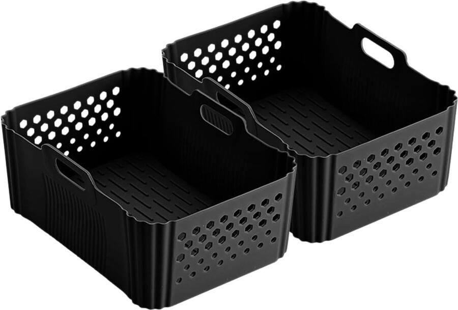 Airfryer Bakvorm Siliconen Mallen Hygiënisch Koken Verdikt Herbruikbaar 20.5 x 14 cm
