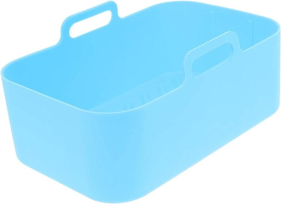 Airfryer Bakvorm Siliconen Pad Gelijkmatig Koken Voorkomt Vastplakken 20x13x7 cm Blauw