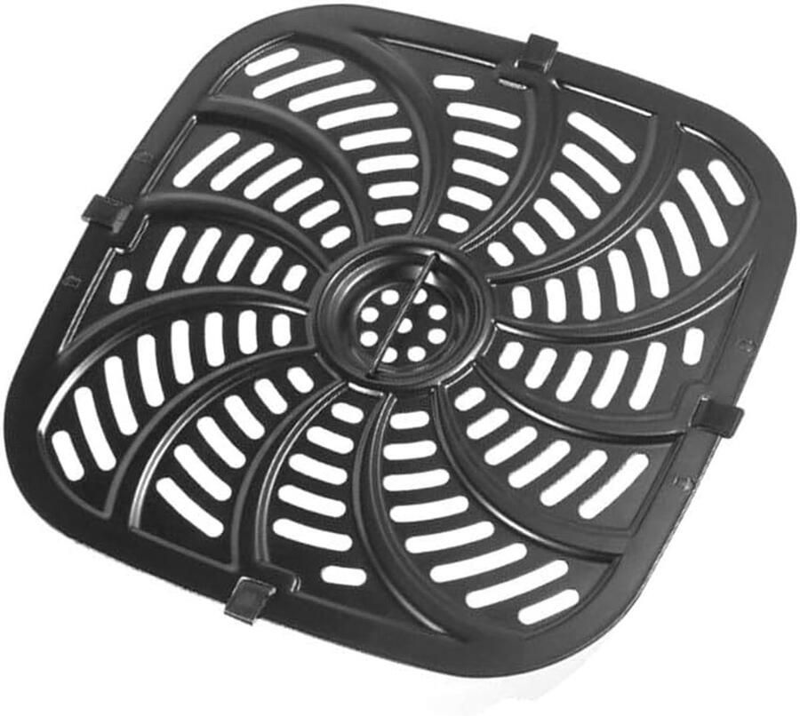 Airfryer Bord Bakplaat Keuken Gebruik Met Hoekbeschermers 24 x 25 cm Zwart