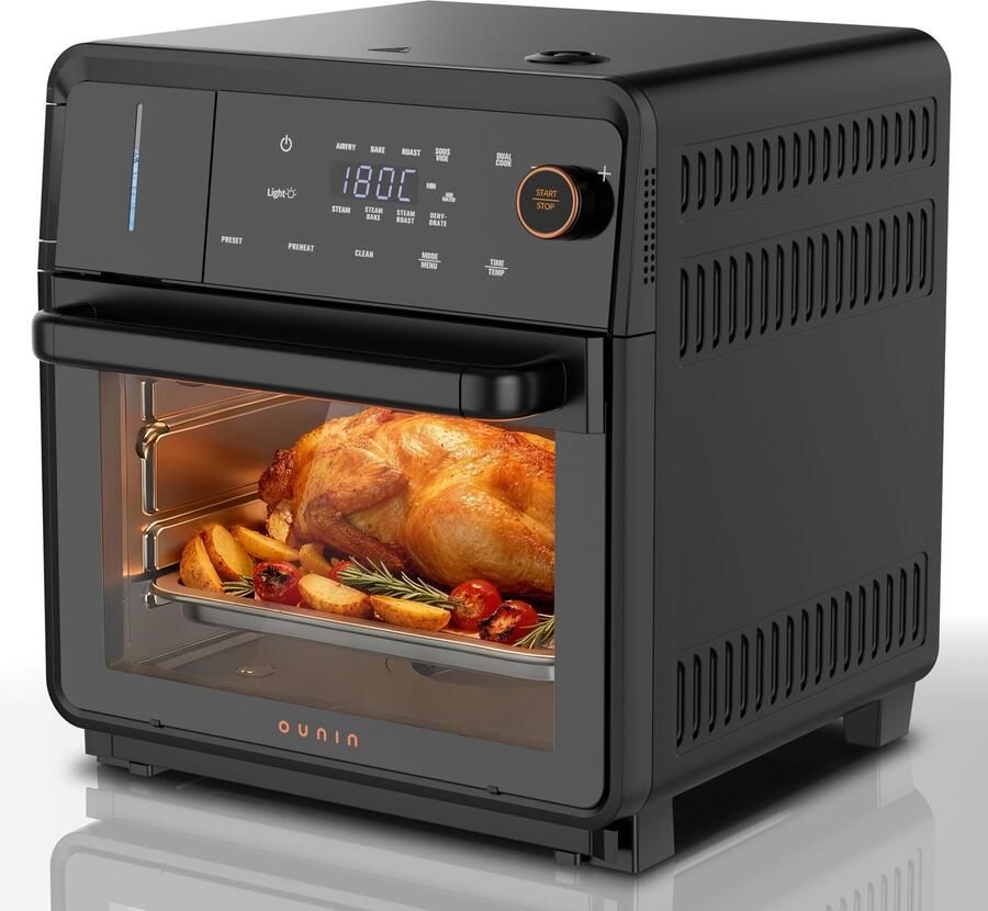 Airfryer Broodrooster Oven Combo Aanrecht Stoomoven 21QT Capaciteit